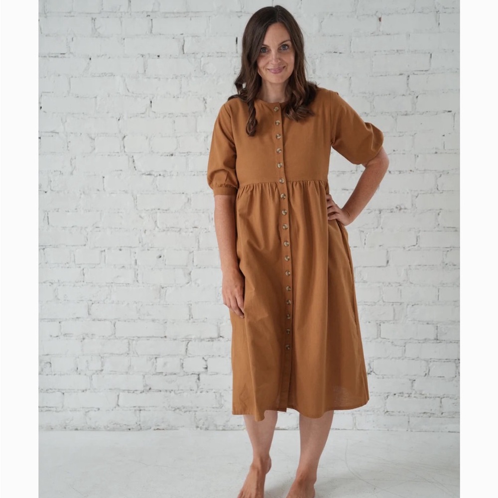 Little cottonwood Trail dress medium honey